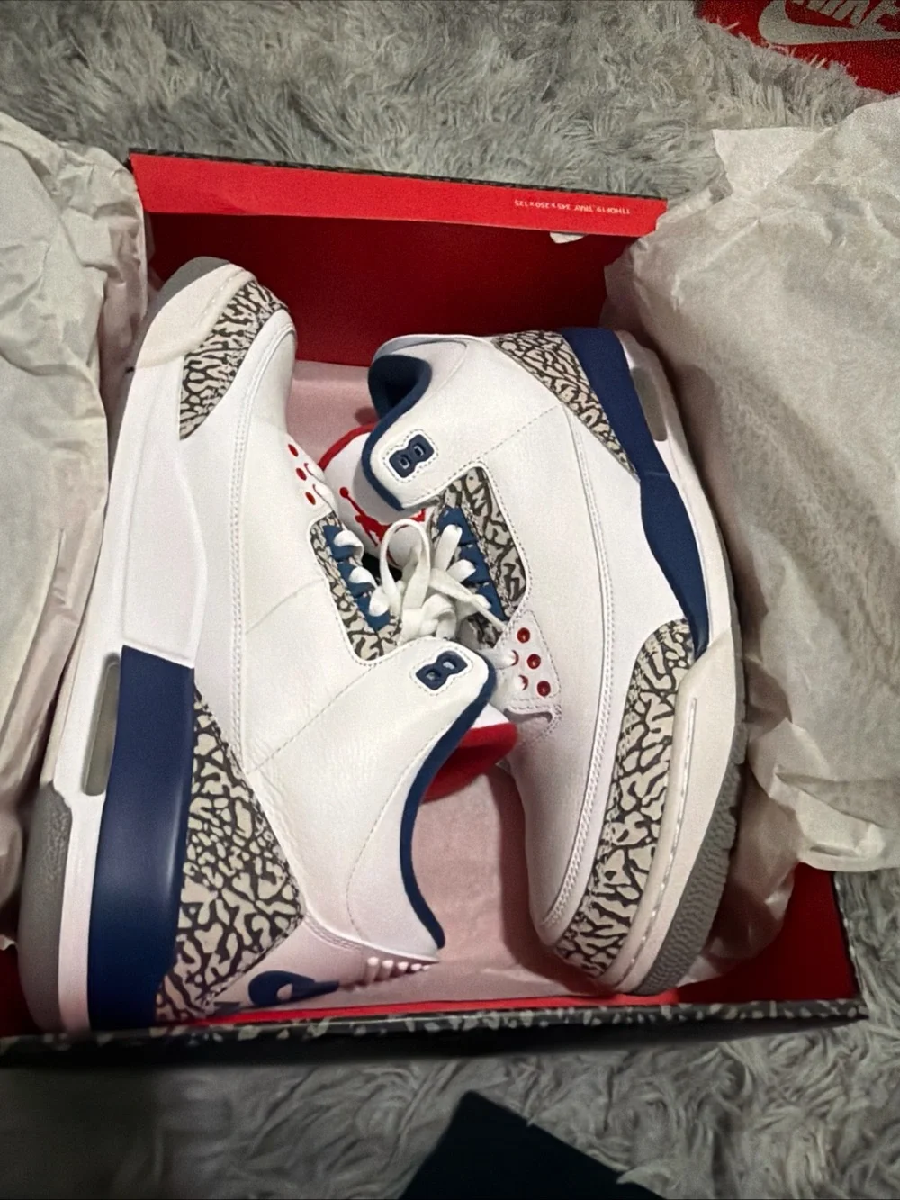 Jordan Air Jordan 3 Retro OG True Blue Mid Top 2016 854262-106 Size 12 VNDS